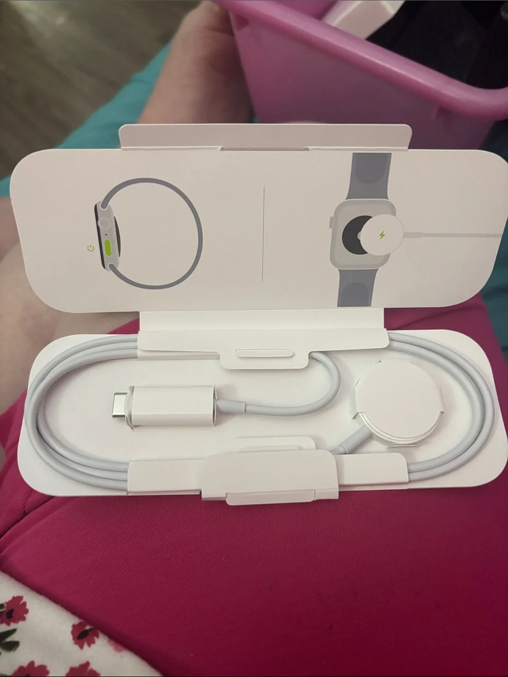 Apple White USB‑C Magnetic Apple Watch Charging Cable